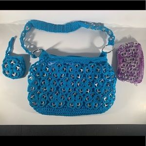 Soda Tab Purse Set handmade vegan